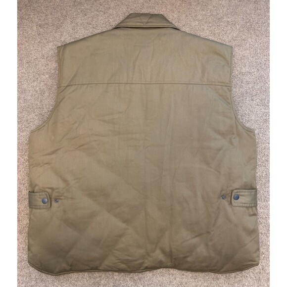 Branded Lion Vest Mens 1XB Canvas Quilted Plaid Flannel Lined Hunting Outdoor - Picture 3 of 6